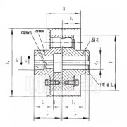 LXZ型帶制動輪彈性柱銷聯軸器圖紙